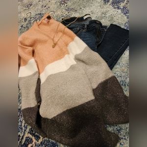 Color Block Cardigan